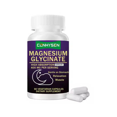 Magnesio Glicinato Capsule Per Rilassamento Muscolare Salute Olistica Stomaco Amichevole
