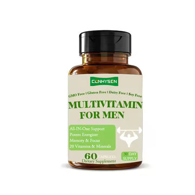 Logo personalizzato Multivitaminico Supplemento Capsule per Uomini Potenziare la memoria
