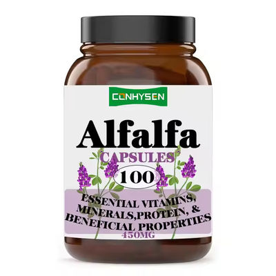 Marca privata Capsule di alfalfa Supplemento a base di erbe Capsule per la pulizia del fegato