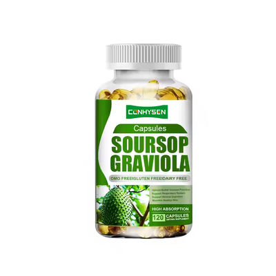 Soursop Graviola Soft Gels Supporto al sistema respiratorio Supplemento a base vegetale