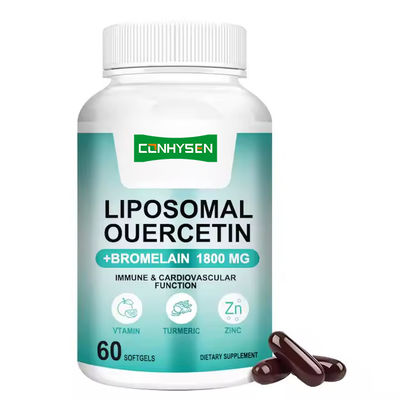 Quercetina liposomica Softgels Erbe da zucca Supplemento alimentare Supporto a livelli energetici sani