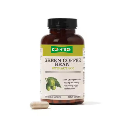 Capsule di estratto di chicco di caffè verde aumentano il metabolismo salute generale logo privato