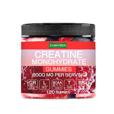 OEM Logo Creatina Monohidrato gomme Aumenta la massa muscolare Supplementi di resistenza