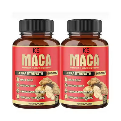 Estratto di radice di Maca Capsule per il potenziamento maschile con 7 ingredienti a base di erbe