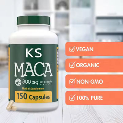 Capsule di radice di maca Supporto energetico Immunitario Uomo Energia Organica Pillole di potenziamento maschile