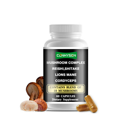 Etichette private Capsule complesse di funghi Aumentano la salute immunitaria dell'intestino