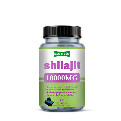 Private Label Capsule di Shilajit puro da 1000mg per la salute: capsule per la cura della salute che promuovono energia e prestazioni