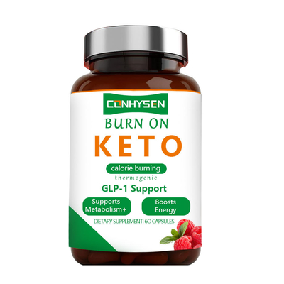 Le capsule di keto supportano il metabolismo aumentano l' energia con il miscuglio di chetoni di lampone