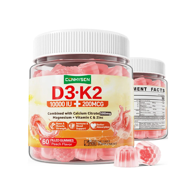 Supplemento dietetico di sodio Supporto del sistema immunitario Salute Vitamina D3 K2 gomme