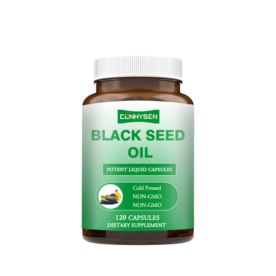 Capsule di olio di semi neri 500 mg per la salute del cuore e dei capelli