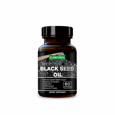 Softgel di olio di semi neri biologico direttamente dalla fabbrica per il supporto del sistema immunitario