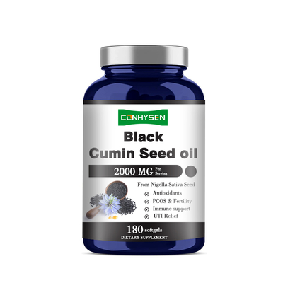 Olio di semi di cumino nero personalizzato Softgels 500mg per il supporto immunitario