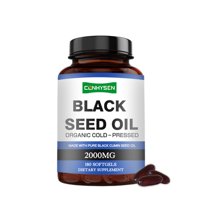 Softgel all'olio di semi neri 500mg con Omega-3 6 9 per il benessere