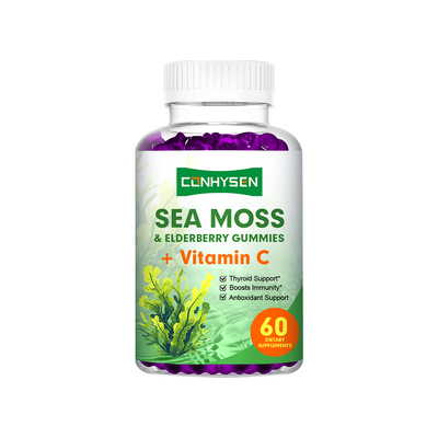 Caramelle gommose Sea Moss Elderberry Support Antiossidante OEM/ODM Personalizzato