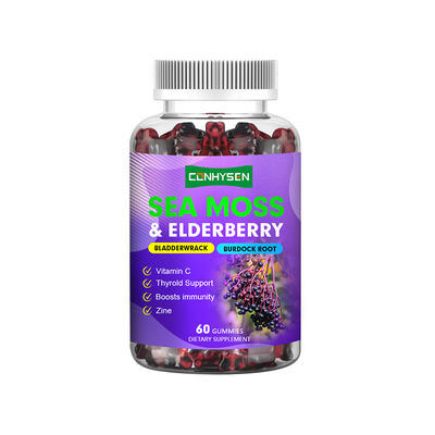Fabbricante di gomma di muschio di mare Elderberry Custom Fornire energia naturale