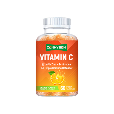 Vitamina C Pectina gomme con zinco OEM/ODM personalizzato Migliorare i livelli di energia