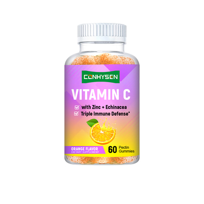 Gommosi alla vitamina C gusto arancia con etichetta personalizzata a supporto della salute cardiaca