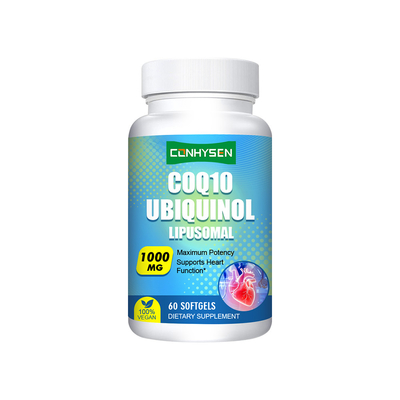 COQ10 Ubiquinolo Softgels Etichetta Personalizzata Migliora Energia e Vitalità Fabbrica