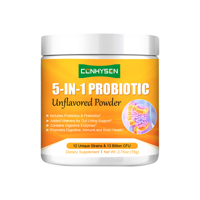 Fornitore di polvere probiotica senza sapore 5 in 1 Microbioma intestinale sano personalizzato