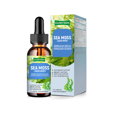 Olio di semi neri e muschio marino in gocce liquide Migliorano la salute di pelle e capelli - Vendita all'ingrosso e personalizzazione