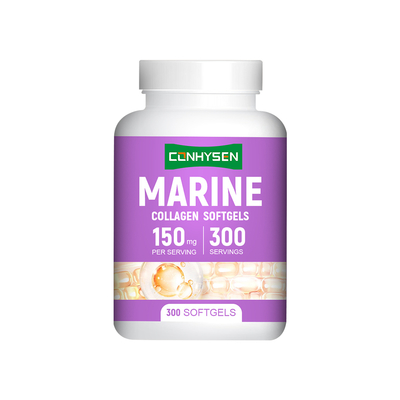 Softgels di collagene marino naturale con etichetta personalizzata per mantenere l'elasticità della pelle in fabbrica