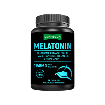 Capsule di melatonina personalizzate 1148mg di fabbrica diretta Aumentare la qualità del sonno Prima di dormire